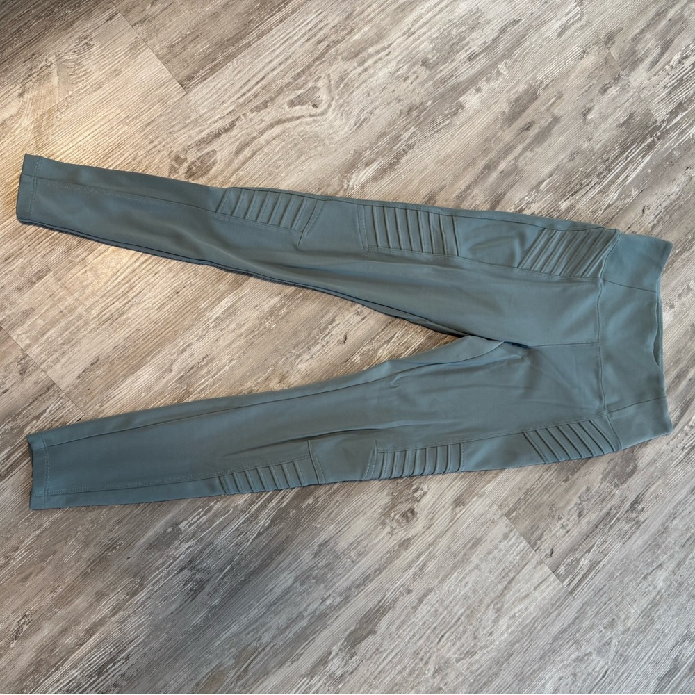 Athleta Delancey Moto Tight - Gray/Green